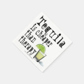 SERVIETTE EN PAPIER PAPIER COCKTAIL NAPKINS, TEQUILA THÉRAPIE MOINS CH (Coin)