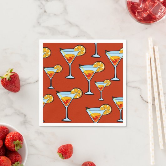 Serviette En Papier Papier Cocktail serviettes (En situation)