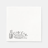 Serviette En Papier Papier, Cocktail Standard - Cin Cin (Devant)