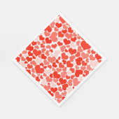 Serviette En Papier Papier Coeurs Napkins-Valentine (Coin)