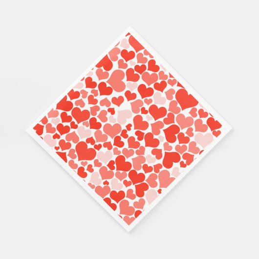 Serviette En Papier Papier Coeurs Napkins-Valentine (Coin)