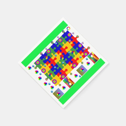 Serviette En Papier Papier coloré serviette (Coin)