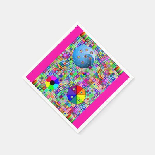 Serviette En Papier Papier coloré serviette (Coin)