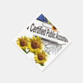 Serviette En Papier Papier comptable tournesol Napkins (Coin)