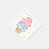 Serviette En Papier Papier Confetti à la crème de glace rose à la ment (Coin)