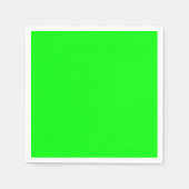 Serviette En Papier Papier cool brillant vert néon moderne (Devant)