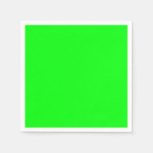 Serviette En Papier Papier cool brillant vert néon moderne