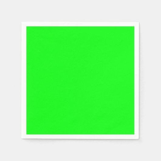Serviette En Papier Papier cool brillant vert néon moderne (Devant)