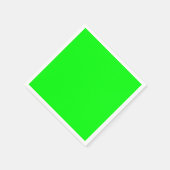 Serviette En Papier Papier cool brillant vert néon moderne (Coin)