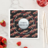 Serviette En Papier Papier Corvette Rouge (En situation)