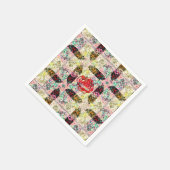 Serviette En Papier papier couette grand-mère rose (Coin)