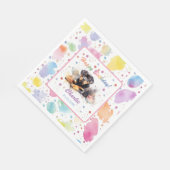 Serviette En Papier Papier couleur d'aquarelle Rottweiler (Coin)