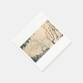 Serviette En Papier Papier couleur ecru clair (Coin)