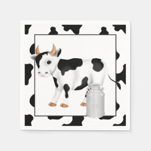 Serviette En Papier Papier Country Cow Party