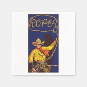 Serviette En Papier Papier Cowboy Roper