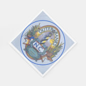 Serviette En Papier Papier Crab & Lighthouse Outer Banks (Coin)