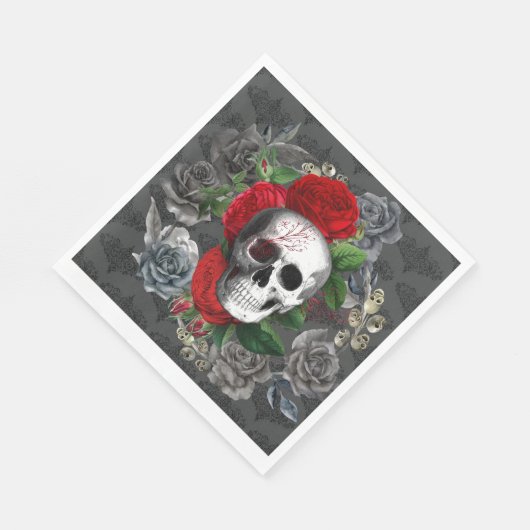 Serviette En Papier Papier crâne (Coin)