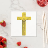 Serviette En Papier Papier Crucifix (En situation)