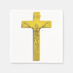Serviette En Papier Papier Crucifix