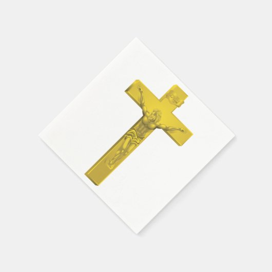 Serviette En Papier Papier Crucifix (Coin)