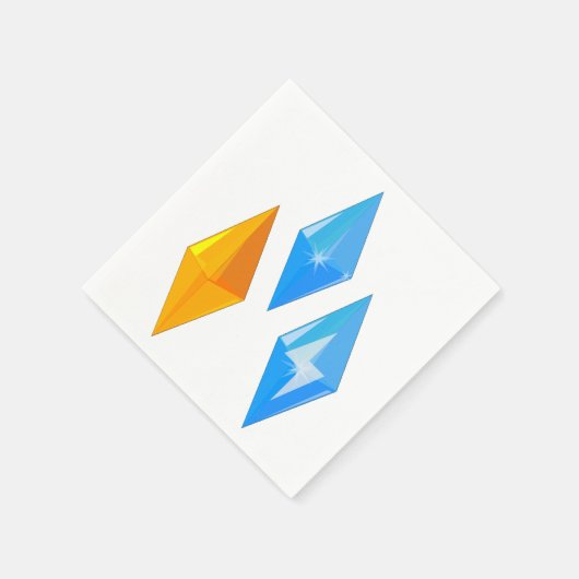 Serviette En Papier Papier Crystal Gems (Coin)