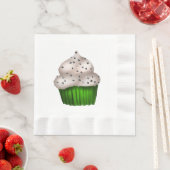 Serviette En Papier Papier Cupcake d'automne Napkin. (En situation)
