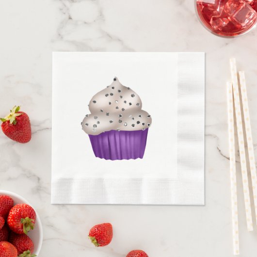 Serviette En Papier Papier Cupcake d'automne Napkin (En situation)