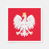 Serviette En Papier Papier d'aigle polonais Napkin (Devant)