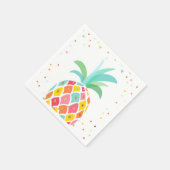 Serviette En Papier Papier d'ananas serviettes Anniversaire Tropical A (Coin)