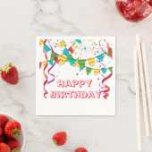 Serviette En Papier Papier d'anniversaire (En situation)