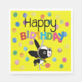 Serviette En Papier Papier d'anniversaire Boston Terrier Mirabelle (Devant)