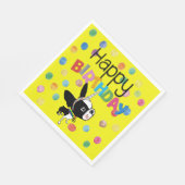 Serviette En Papier Papier d'anniversaire Boston Terrier Mirabelle (Coin)