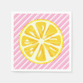 Serviette En Papier Papier d'anniversaire citronnade (Devant)