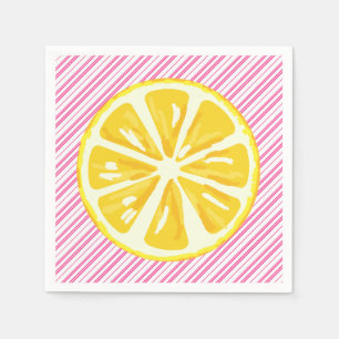 Serviette En Papier Papier d'anniversaire citronnade