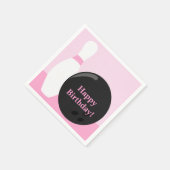 Serviette En Papier Papier d'anniversaire de Bowling Girl (Coin)