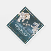 Serviette En Papier Papier d'anniversaire de l'espace extra-atmosphéri (Coin)