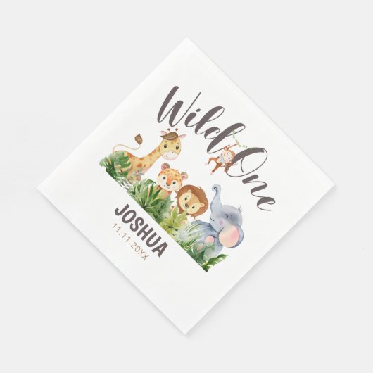 Serviette En Papier Papier d'anniversaire personnalisé (Coin)