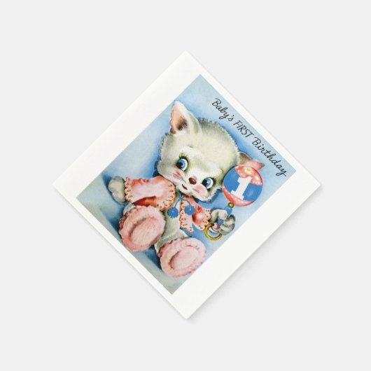 Serviette En Papier Papier d'anniversaire pour bébés serviettes (Coin)