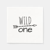 Serviette En Papier Papier d'Anniversaire Wild One Arrow (Devant)