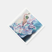 SERVIETTE EN PAPIER PAPIER DANSER FLAMENCO NAPKINS (Coin)