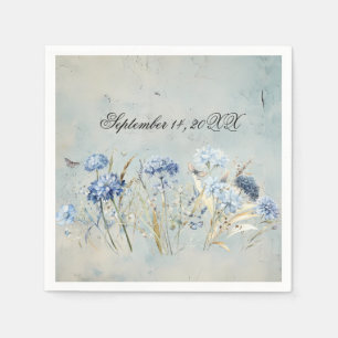 Serviette En Papier Papier d'aquarelle bleu bleu foncé