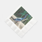 Serviette En Papier Papier d'aquarelle Great Blue Heron (Coin)