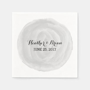 Serviette En Papier Papier d'aquarelle gris rond