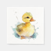 Serviette En Papier Papier d'aquarelle pour canard bébé (Devant)