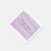 Serviette En Papier Papier d'aquarelle violet (Coin)
