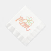 Serviette En Papier Papier d'art à fleurs maman Napkin (Coin)