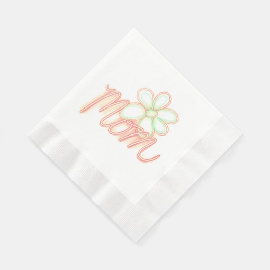 Serviette En Papier Papier d'art à fleurs maman Napkin (Coin)
