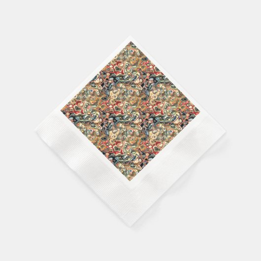 Serviette En Papier Papier d'art Abstrait (Coin)