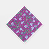 Serviette En Papier Papier d'art floral violet serviettes (Coin)