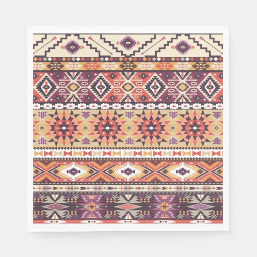 Serviette En Papier Papier d'art tribal (Devant)